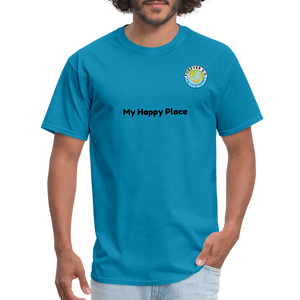 Unisex Classic T-Shirt  Forever GO -My Happy Place - turquoise