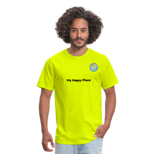 Unisex Classic T-Shirt  Forever GO -My Happy Place - safety green