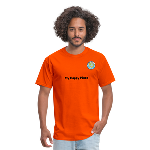 Unisex Classic T-Shirt  Forever GO -My Happy Place - orange