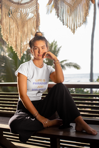 Life Is Paradise, Just Dive Into it! Fashion Fit T-Shirt with Tear Awa –  The BuzzTique