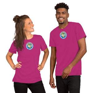 Short-Sleeve Unisex T-Shirt - Featuring Our New Forever GO Logo Patch