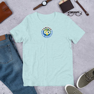 Short-Sleeve Unisex T-Shirt - Featuring Our New Forever GO Logo Patch