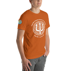 Unisex t-shirt-  Logo on Right Sleeve -Forever GO Reunion Club Med Turkoise 2022