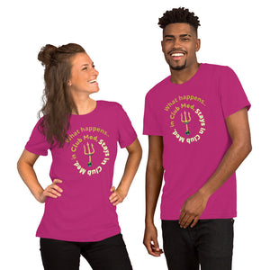Short-Sleeve Unisex T-Shirt - What happens in Club Med, Stays in Club Med -New Tirdent and Globe