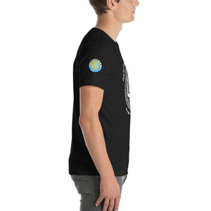 Unisex t-shirt-  Logo on Right Sleeve -Forever GO Reunion Club Med Turkoise 2022