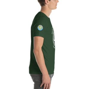 Unisex t-shirt-  Logo on Right Sleeve -Forever GO Reunion Club Med Turkoise 2022