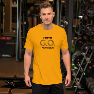 Unisex t-shirt - Black lettering-Forever G.O. Club Med Turkoise Reunion May 28-June 4th, 2022 ( Portion of sale going to Charity Fund)