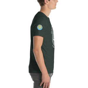 Unisex t-shirt-  Logo on Right Sleeve -Forever GO Reunion Club Med Turkoise 2022