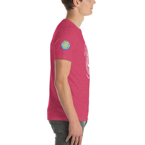Unisex t-shirt-  Logo on Right Sleeve -Forever GO Reunion Club Med Turkoise 2022