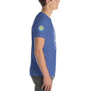 Unisex t-shirt-  Logo on Right Sleeve -Forever GO Reunion Club Med Turkoise 2022