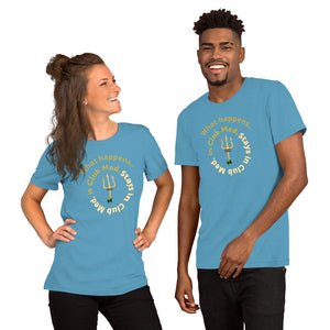 Short-Sleeve Unisex T-Shirt - What happens in Club Med, Stays in Club Med -New Tirdent and Globe