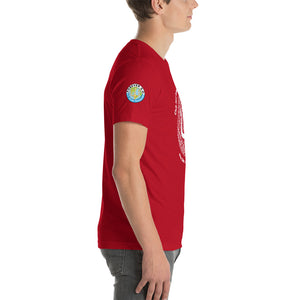 Unisex t-shirt-  Logo on Right Sleeve -Forever GO Reunion Club Med Turkoise 2022