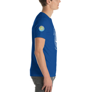 Unisex t-shirt-  Logo on Right Sleeve -Forever GO Reunion Club Med Turkoise 2022