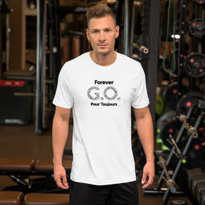 Unisex t-shirt - Black lettering-Forever G.O. Club Med Turkoise Reunion May 28-June 4th, 2022 ( Portion of sale going to Charity Fund)
