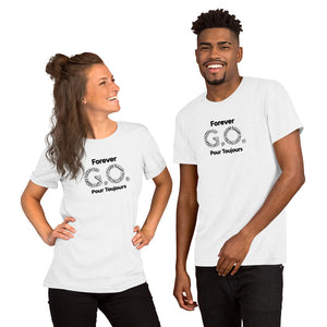Unisex t-shirt - Black lettering-Forever G.O. Club Med Turkoise Reunion May 28-June 4th, 2022 ( Portion of sale going to Charity Fund)
