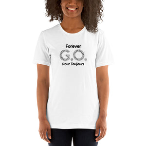 Unisex t-shirt - Black lettering-Forever G.O. Club Med Turkoise Reunion May 28-June 4th, 2022 ( Portion of sale going to Charity Fund)