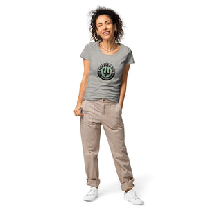 Women’s basic organic t-shirt - Forever GO Where Life & Happiness Meet