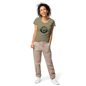 Women’s basic organic t-shirt - Forever GO Where Life & Happiness Meet