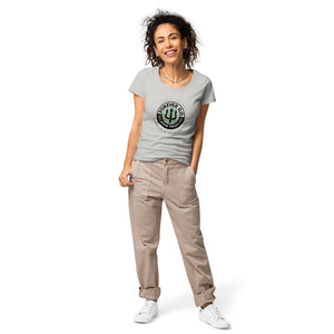 Women’s basic organic t-shirt - Forever GO Where Life & Happiness Meet