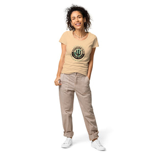 Women’s basic organic t-shirt - Forever GO Where Life & Happiness Meet