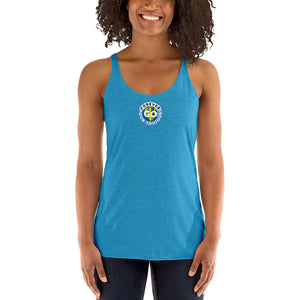 Forever GO Tank Top - Women's Racerback New Forever GO Patch Logo - Perfect Workout and Beach Top